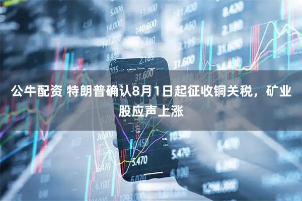 公牛配资 特朗普确认8月1日起征收铜关税，矿业股应声上涨